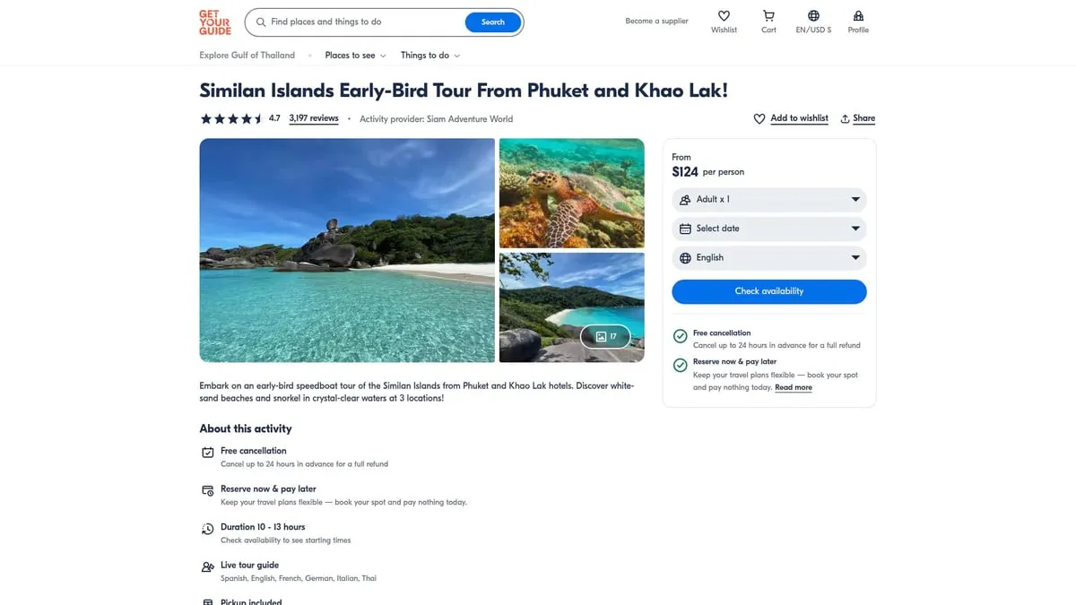 9 Unforgettable Thailand Island Tours to Try in 2026 - Similan Islands Early-Bird Tour From Phuket and Khao Lak