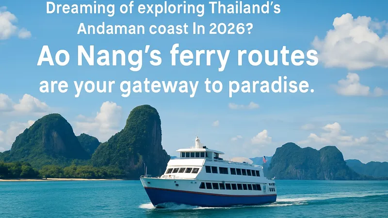 Ferry Ao Nang Guide 2026: Routes, Tips & Travel Insights