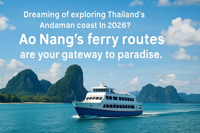 Ferry Ao Nang Guide 2026: Routes, Tips & Travel Insights