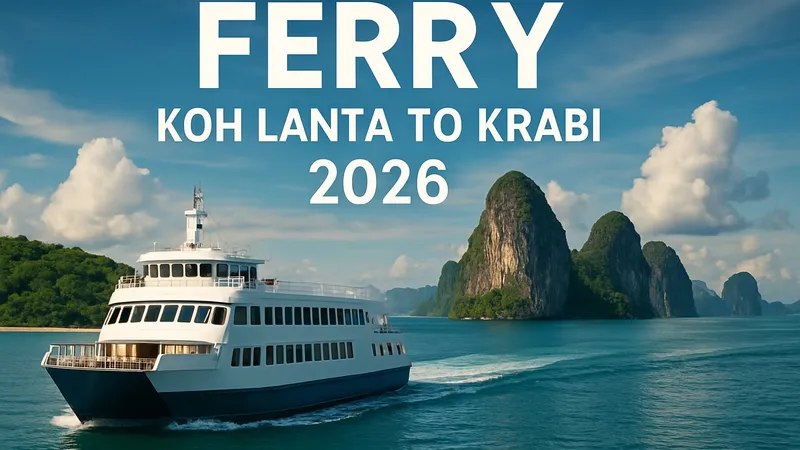 Ferry Koh Lanta to Krabi Guide: Smooth Sailing in 2026