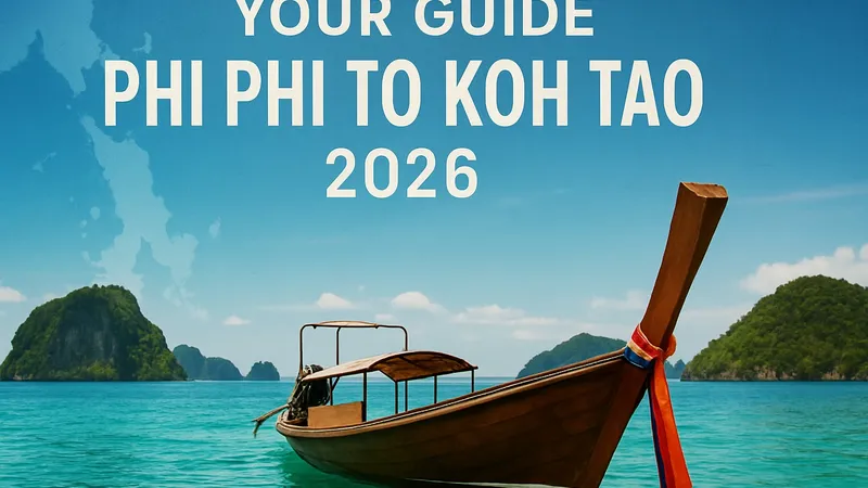 Phi Phi To Koh Tao Guide: Your 2026 Island Hopping Journey