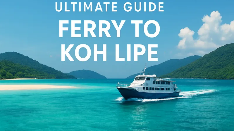 Ultimate Guide to Ferry to Koh Lipe: Routes & Tips 2026