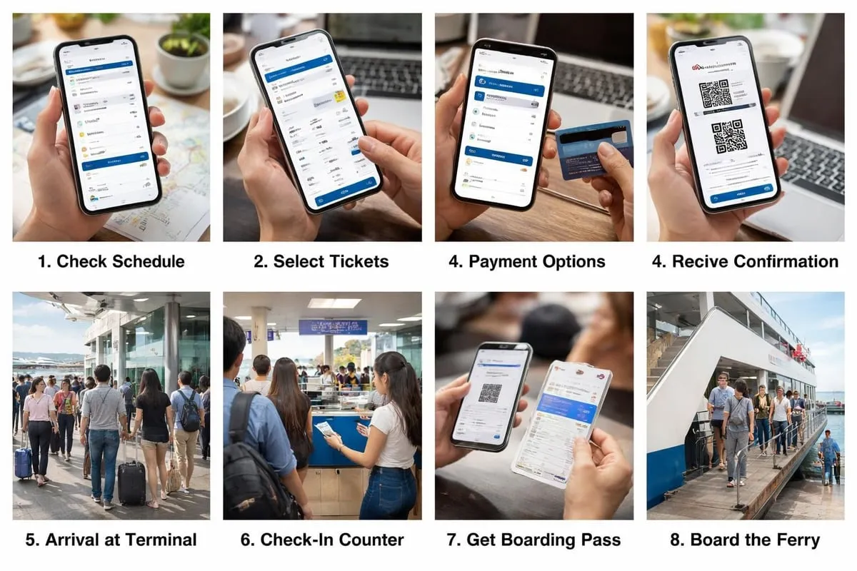 Ferry booking process