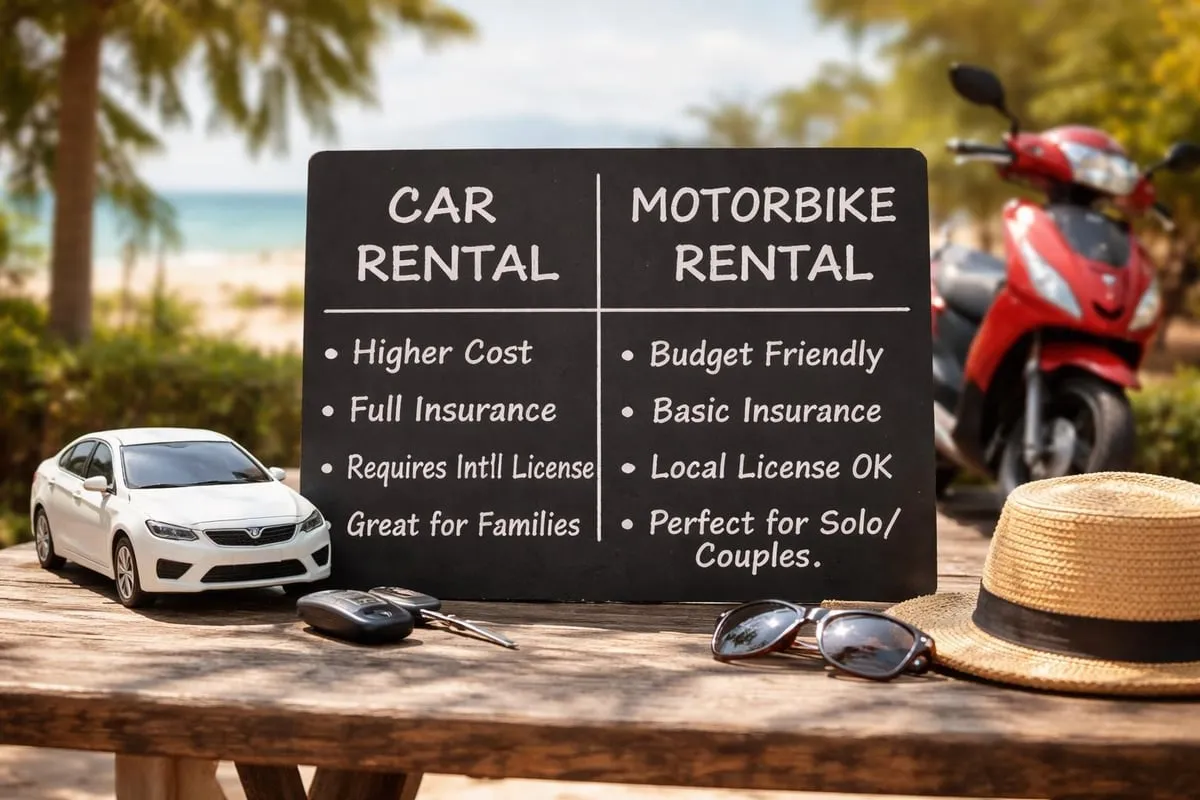 Vehicle rental options comparison