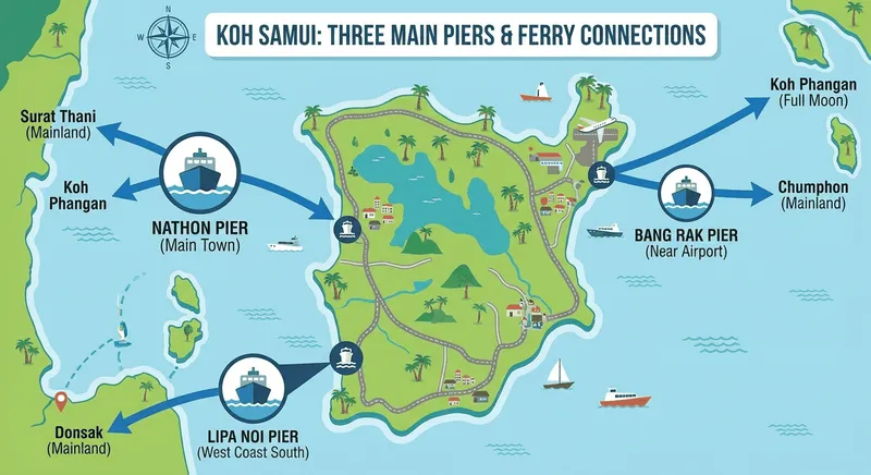 Navigating Koh Samui's Piers: Nathon vs. Bang Rak vs. Lipa Noi