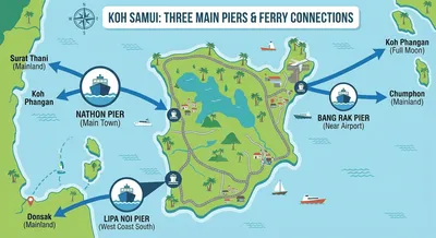 Navigating Koh Samui's Piers: Nathon vs. Bang Rak vs. Lipa Noi