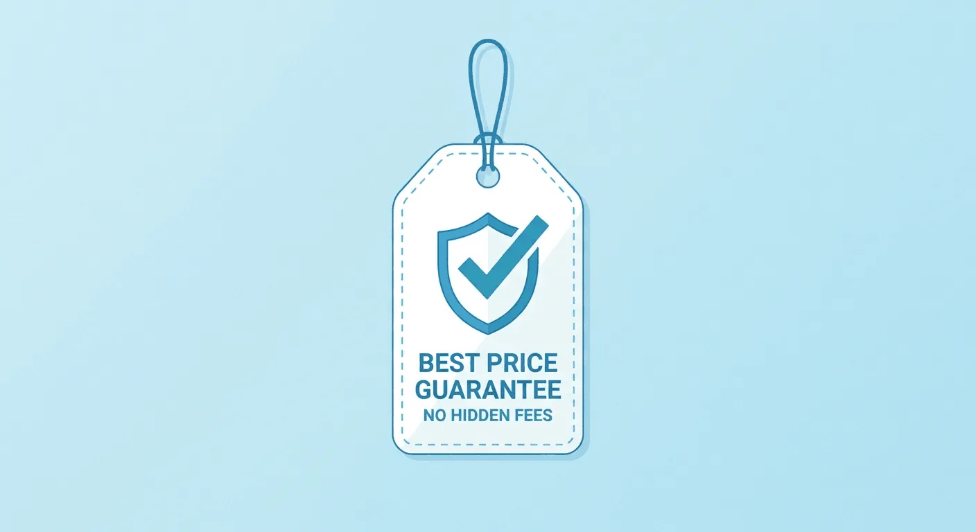 Price guarantee shield icon representing Thailand Boat Tickets lowest price promise and no hidden fees commitment