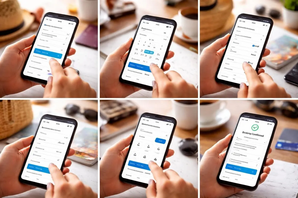 Ferry booking process