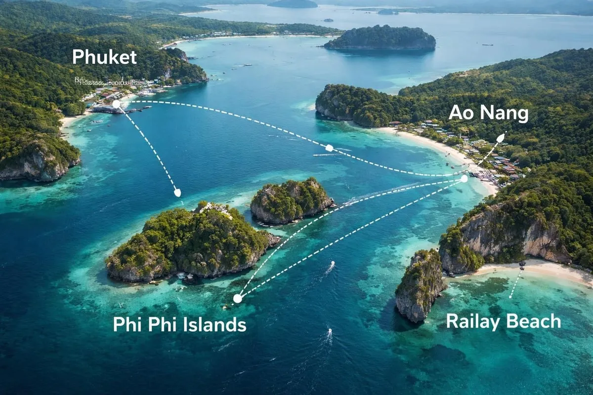 Speedboat route options