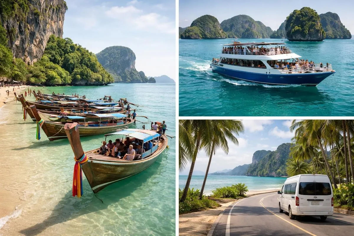 Krabi beach access options