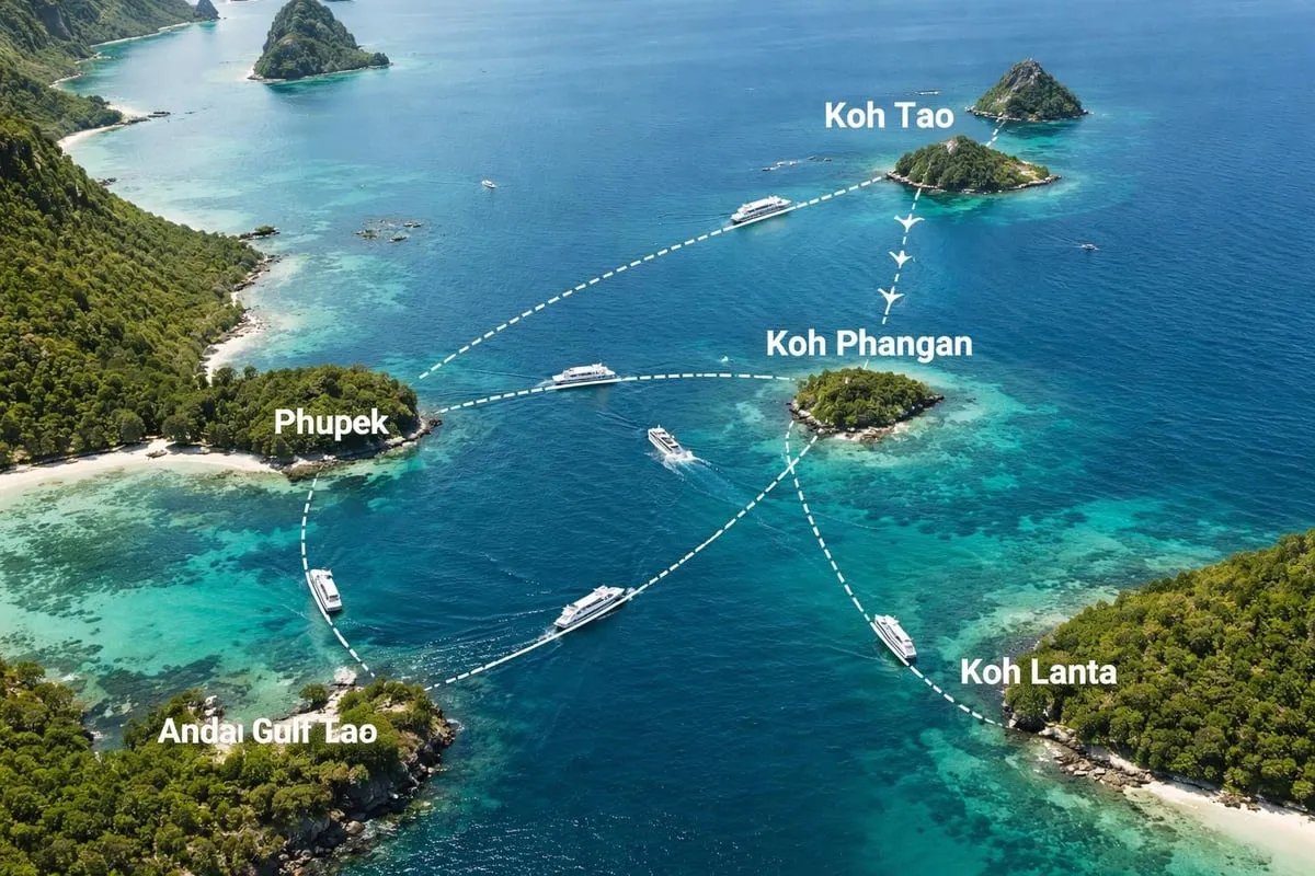 Island-hopping routes